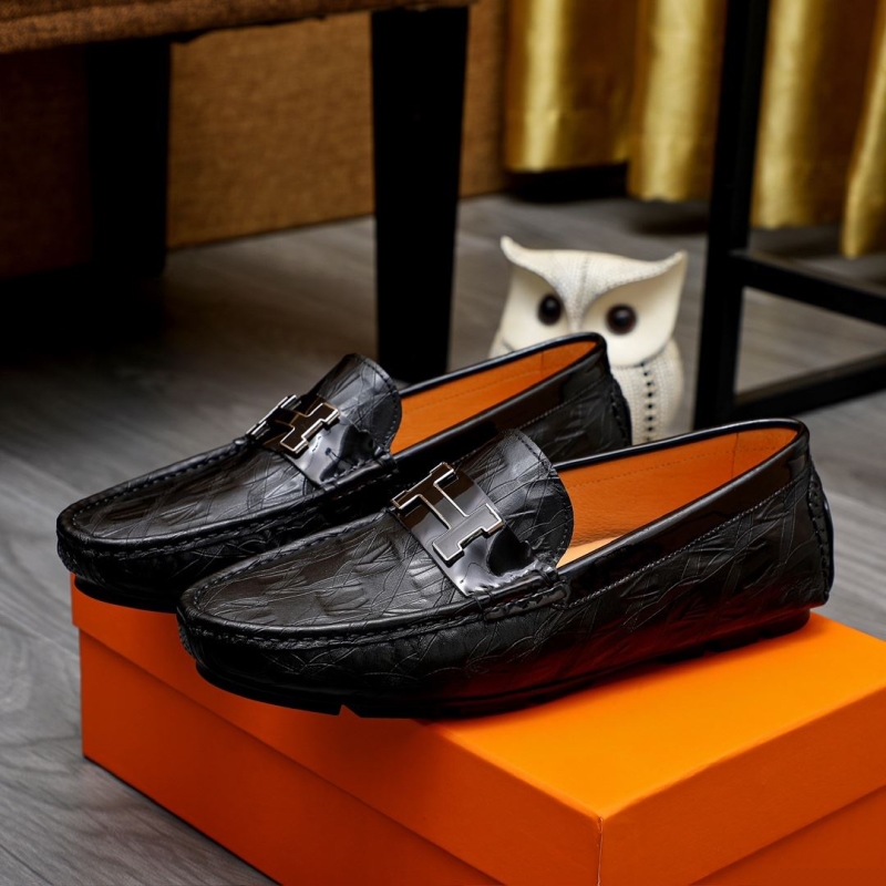 H**mes leather shoes